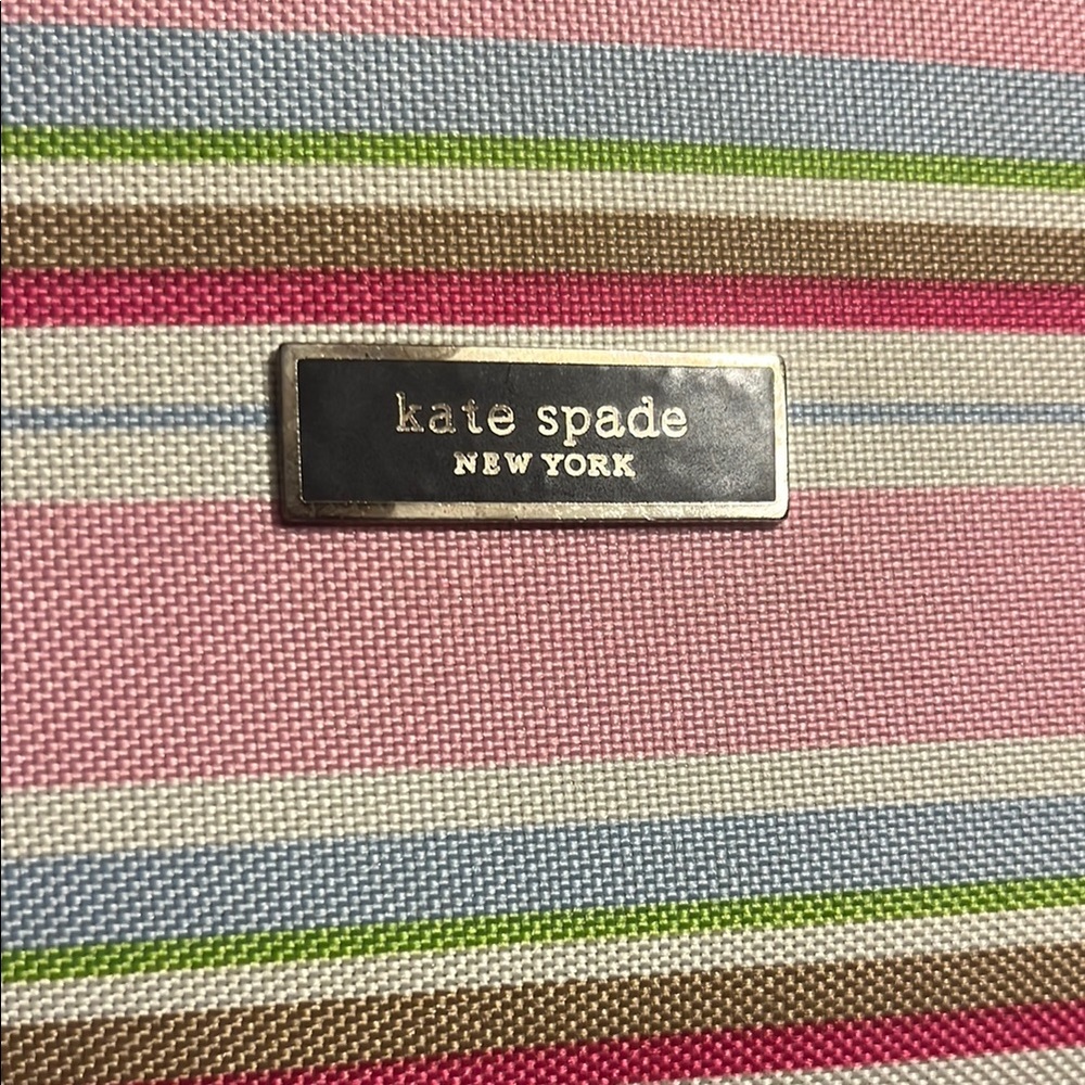 Kate Spade Pink and Black Shoulder Bag with Stripes - Picture 6 of 8